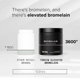 Toniiq Bromelain Capsules 3600 GDU bottle with label