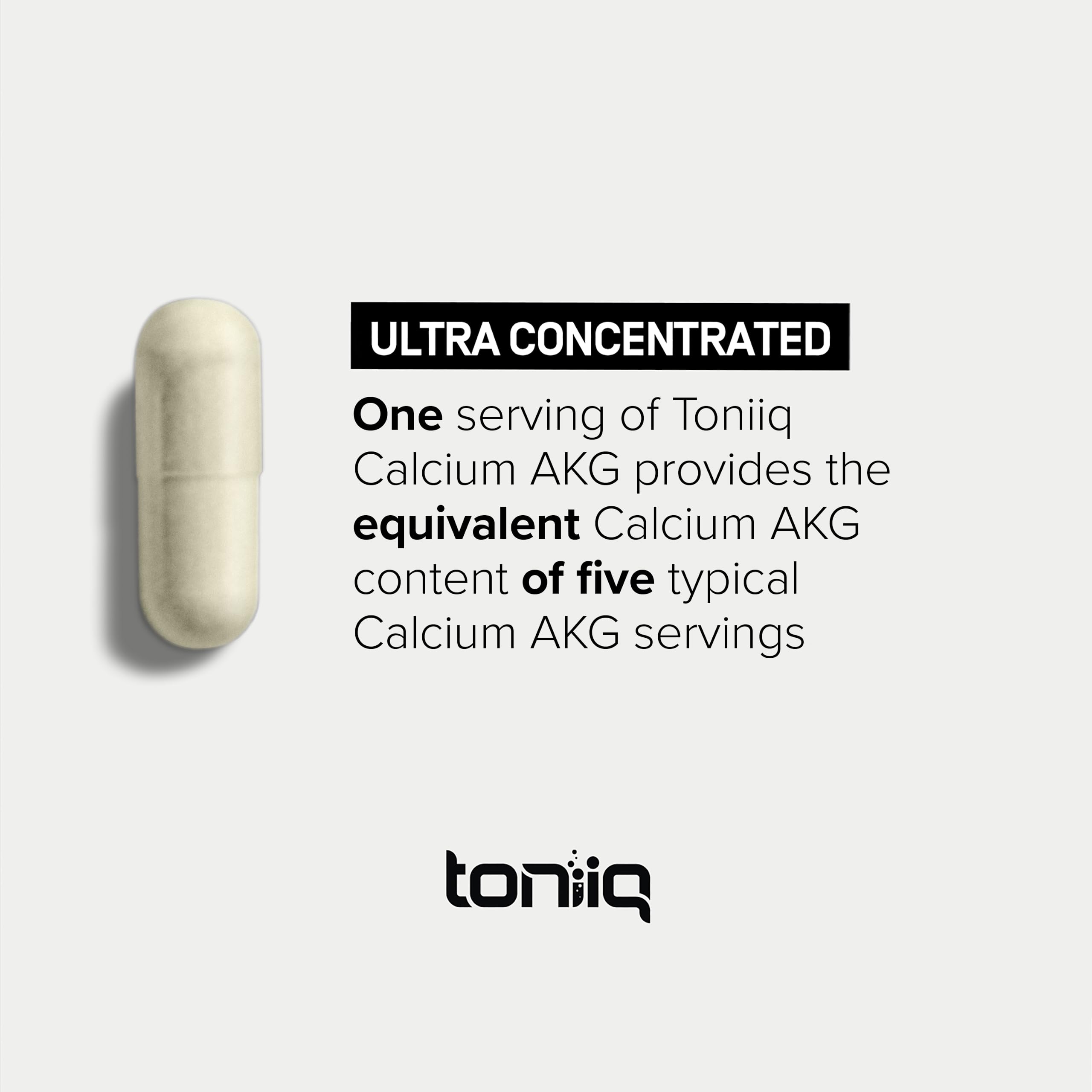 Toniiq Calcium AKG Supplement ingredients list