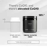Toniiq CoQ10 Capsules on a wooden table