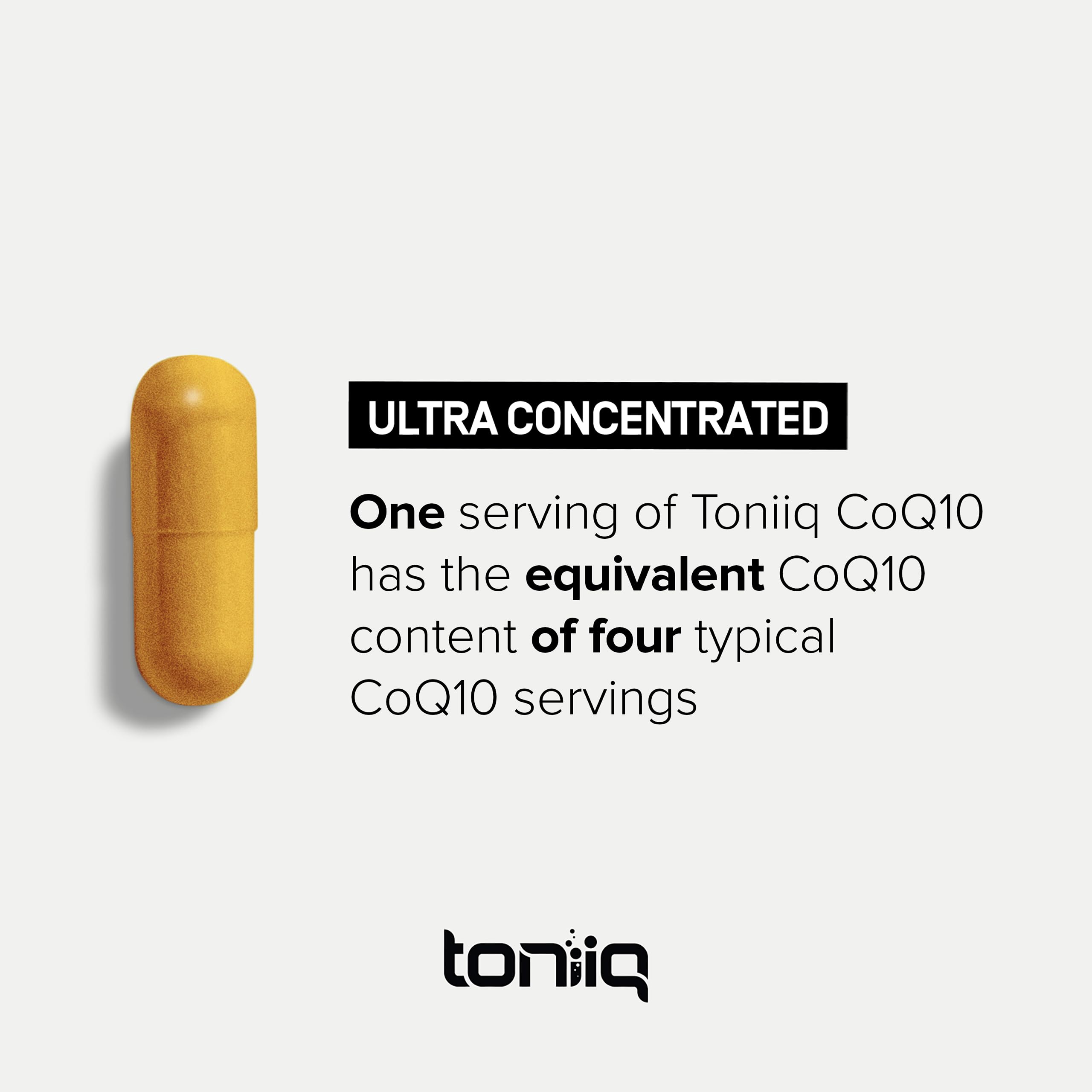 Toniiq CoQ10 Capsules with measuring spoon