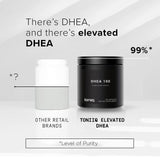 Toniiq DHEA 100mg supplement back view with ingredient list
