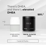 Toniiq DHEA 25mg capsules bottle with label