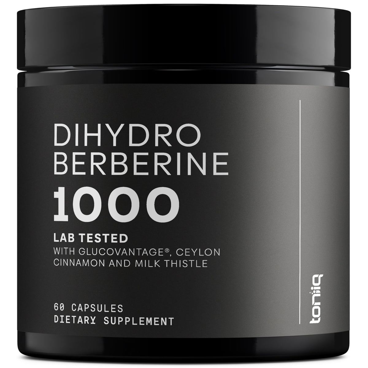 Toniiq Dihydroberberine 1000mg supplement front view