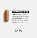 Toniiq Fadogia Agrestis 1200mg supplement back view