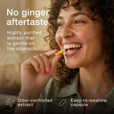 Toniiq Ginger Extract Supplement 500mg label close-up