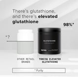 Toniiq Glutathione 1000mg on a wooden table