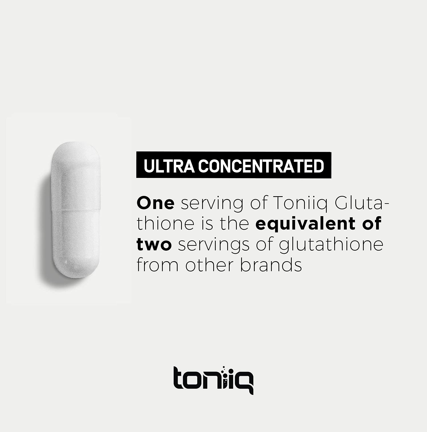 Toniiq Glutathione 1000mg with measuring spoon