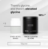 Toniiq Glycine 1300mg supplement back view