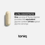 Toniiq Glycine 1300mg supplement label close-up