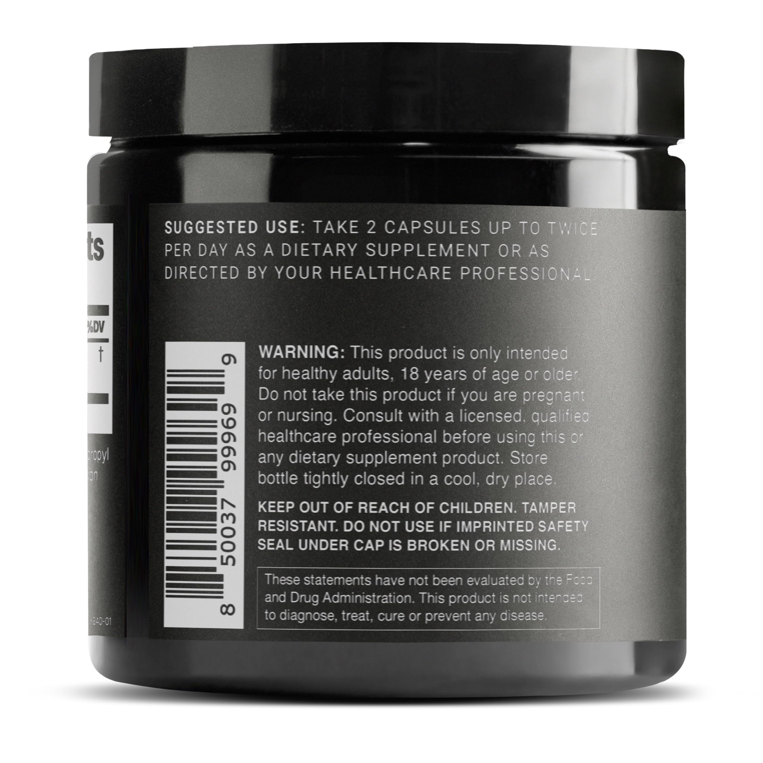 Toniiq Glycine 1300mg supplement with measuring spoon