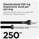 Toniiq Hyaluronic Acid Supplement 250 mg jar with lid