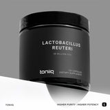 Toniiq Lactobacillus Reuteri Probiotic back view with ingredient list