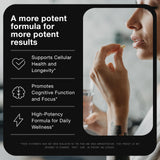 Toniiq NAD+ Supplement 1500mg with ingredients list
