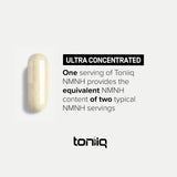 Toniiq NMNH Supplement with GMP certification label