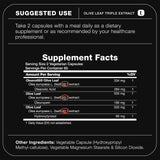Toniiq Olive Leaf Extract 1000mg capsules with herbs
