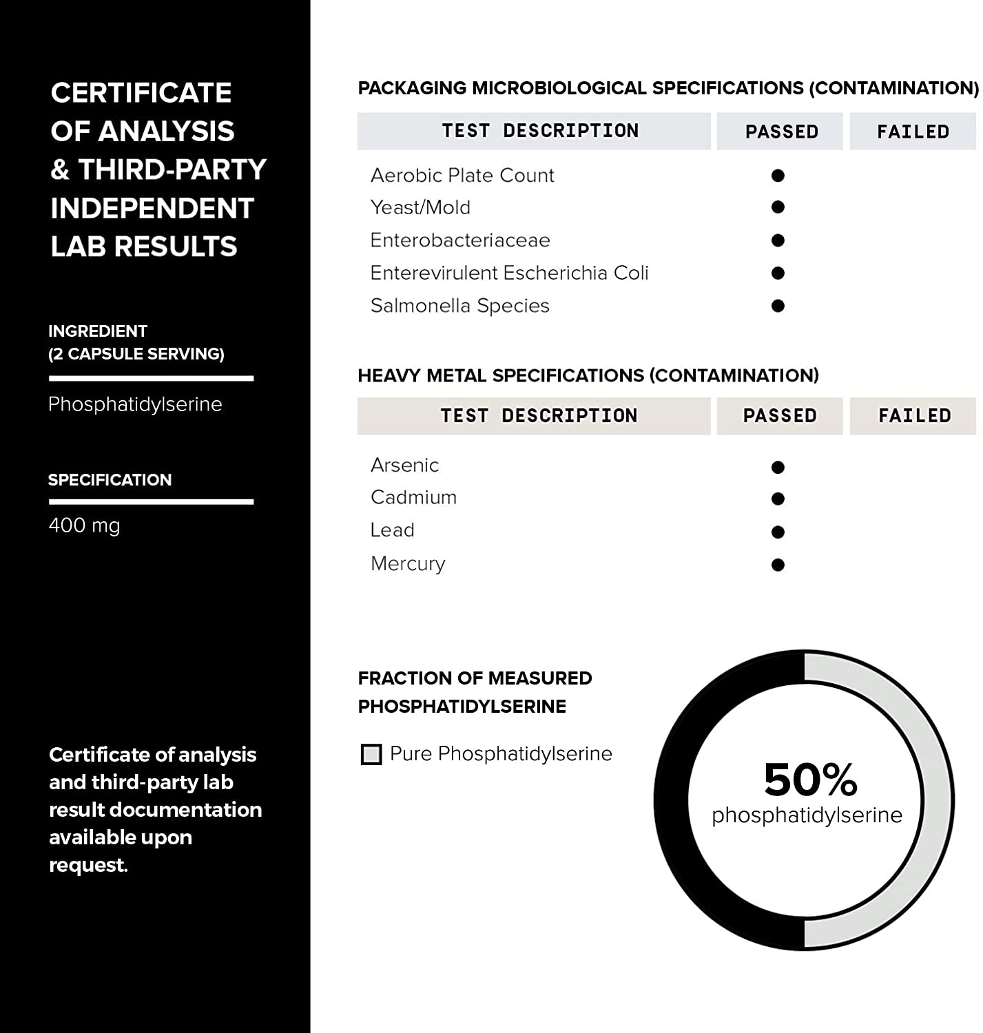 Toniiq Phosphatidylserine supplement with a measuring spoon