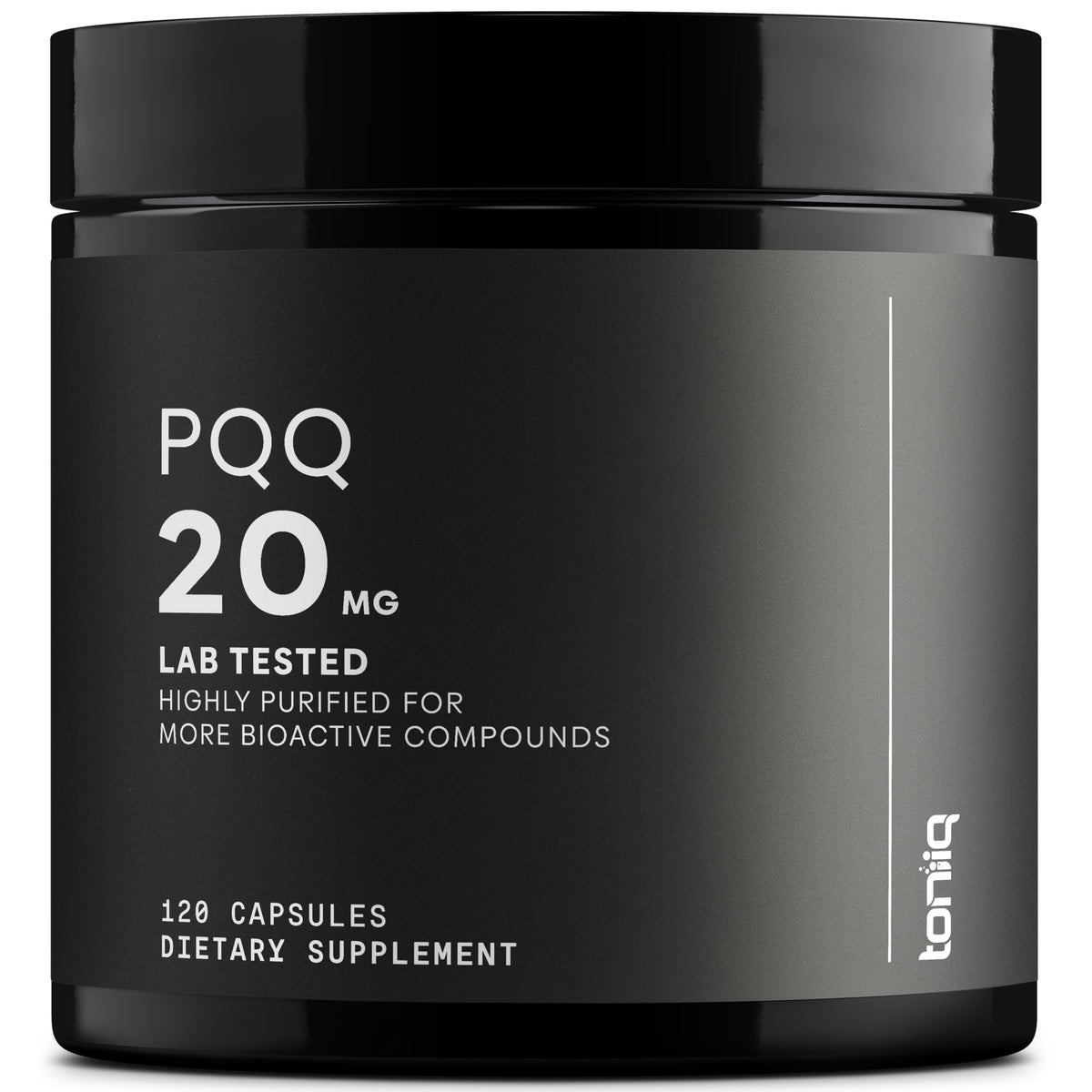 Toniiq PQQ Capsules 20mg front view of packaging