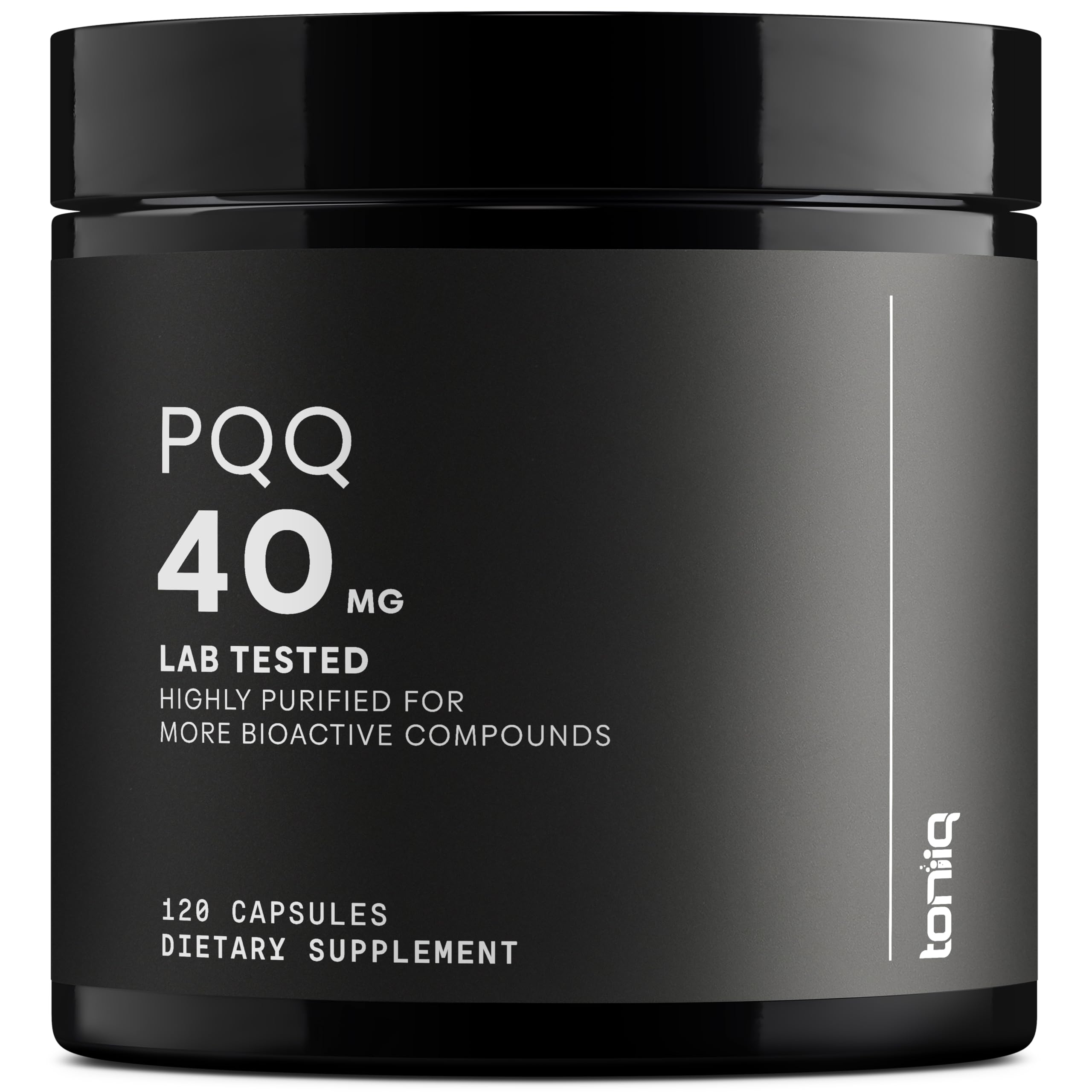 Toniiq PQQ Capsules front view with label