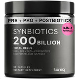 Toniiq Prebiotic Probiotic Capsules front view with packaging