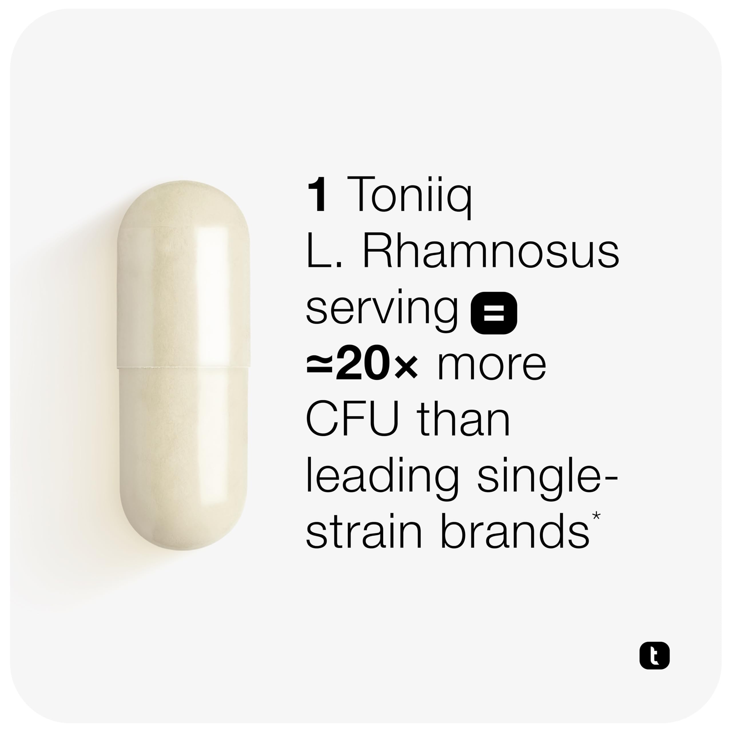 Toniiq Prebiotic Supplement 100 Billion CFU packaging side view