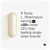 Toniiq Prebiotic Supplement 100 Billion CFU packaging side view