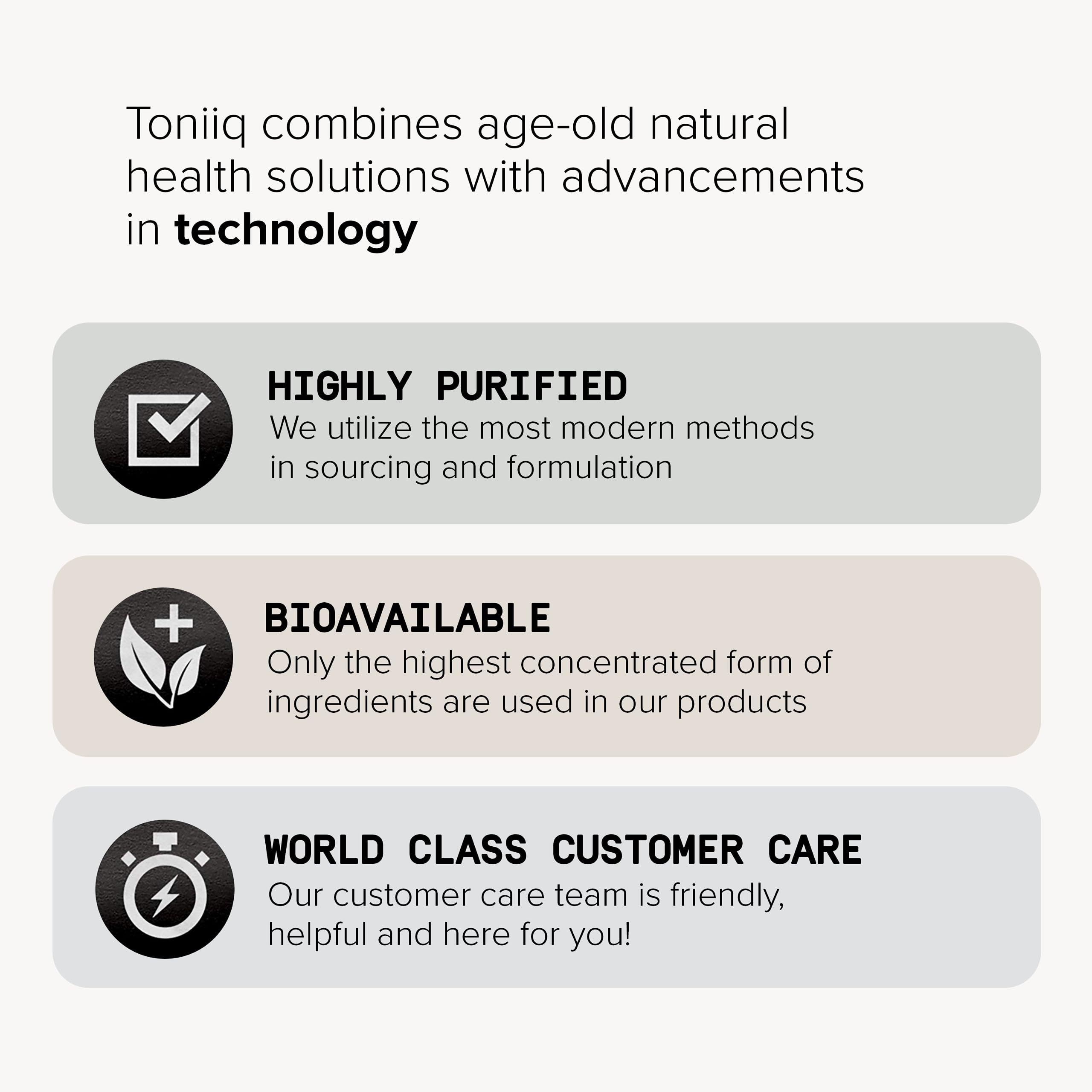 Toniiq Probiotic 200 capsules in a hand