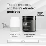 Toniiq Probiotic 200 side view of the bottle