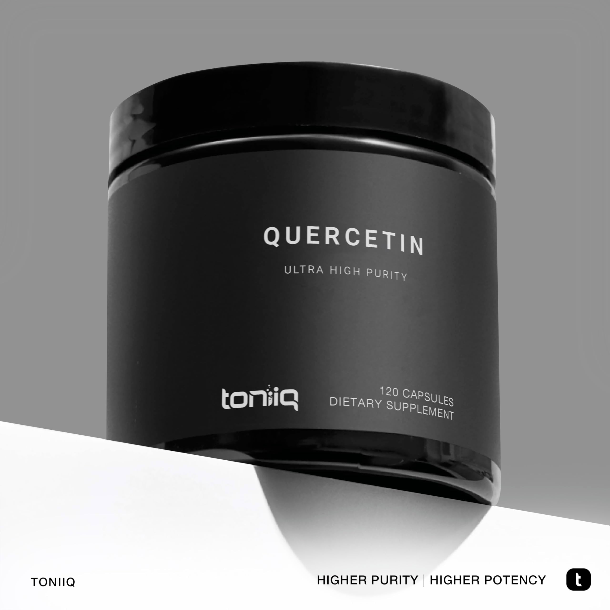 Toniiq Quercetin Capsules 1000mg side view