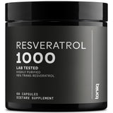 Toniiq Resveratrol 1000mg supplement front view