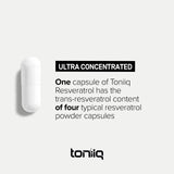Toniiq Resveratrol 1000mg supplement ingredients list