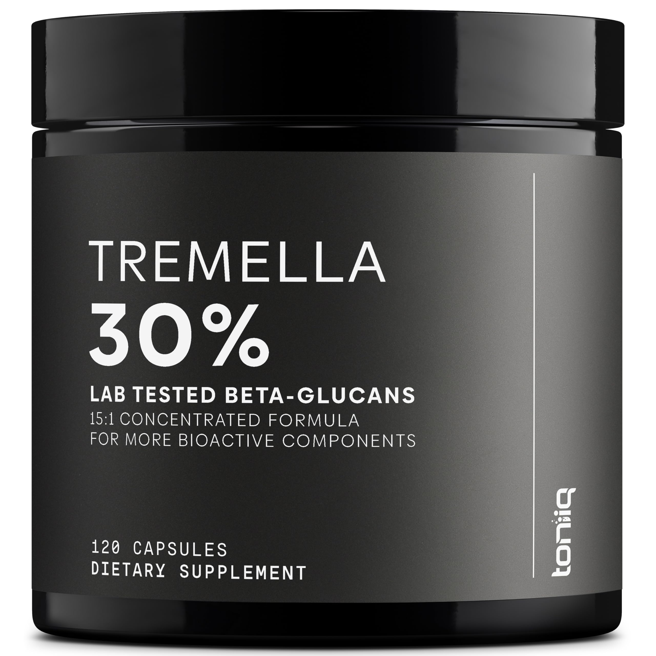 Toniiq Tremella Mushroom Supplement front view with packaging
