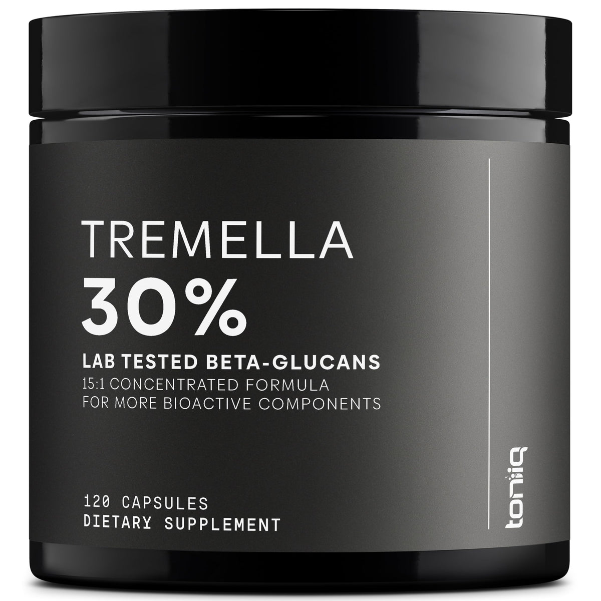 Toniiq Tremella Mushroom Supplement front view with packaging
