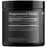 Toniiq Tremella Mushroom Supplement side view showing dosage information