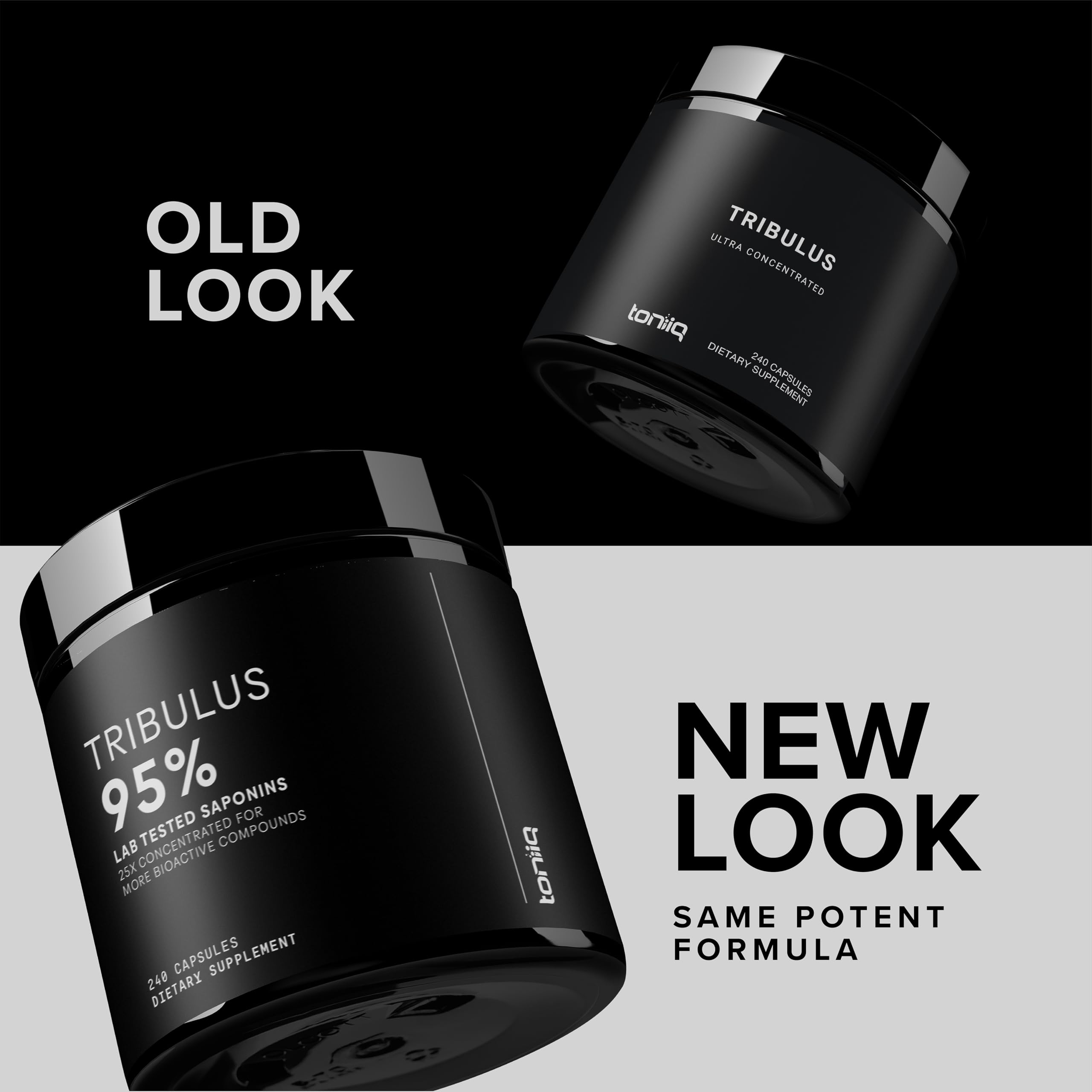 Toniiq Tribulus Terrestris Extract 1300mg label close-up