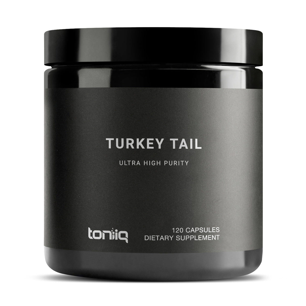 Toniiq Turkey Tail Mushroom Supplement bottle front view