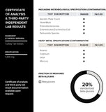 Toniiq Turkey Tail Mushroom Supplement label details