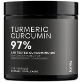 Toniiq Turmeric Curcumin Extract Capsules 1200mg front view