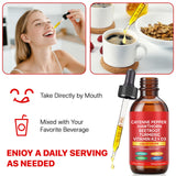 Tooffi Cayenne Pepper Drops 315g with ingredients displayed