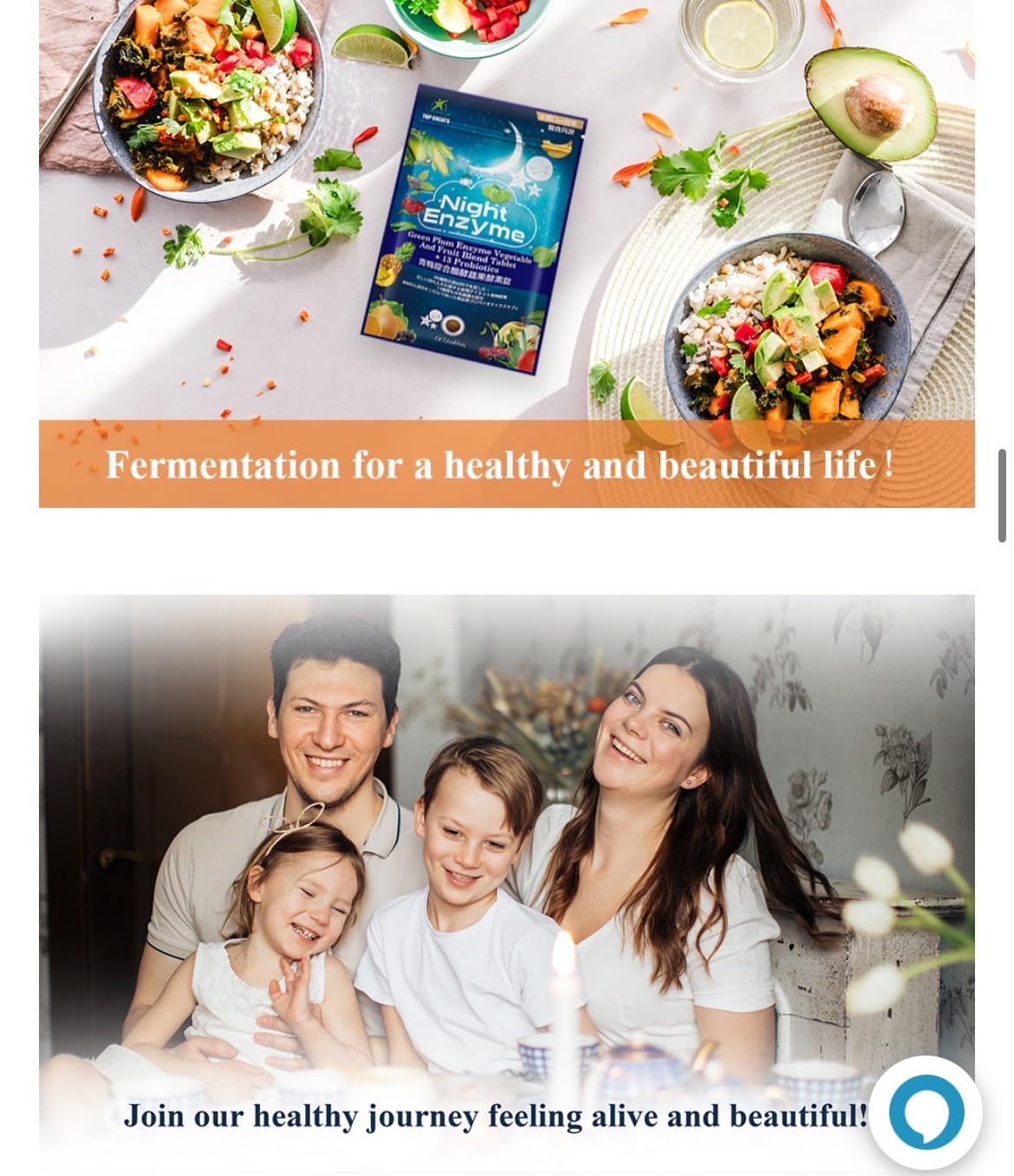TOP GREATS Multi-Enzyme Supplement 113g on a wooden table