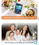 TOP GREATS Multi-Enzyme Supplement 113g on a wooden table