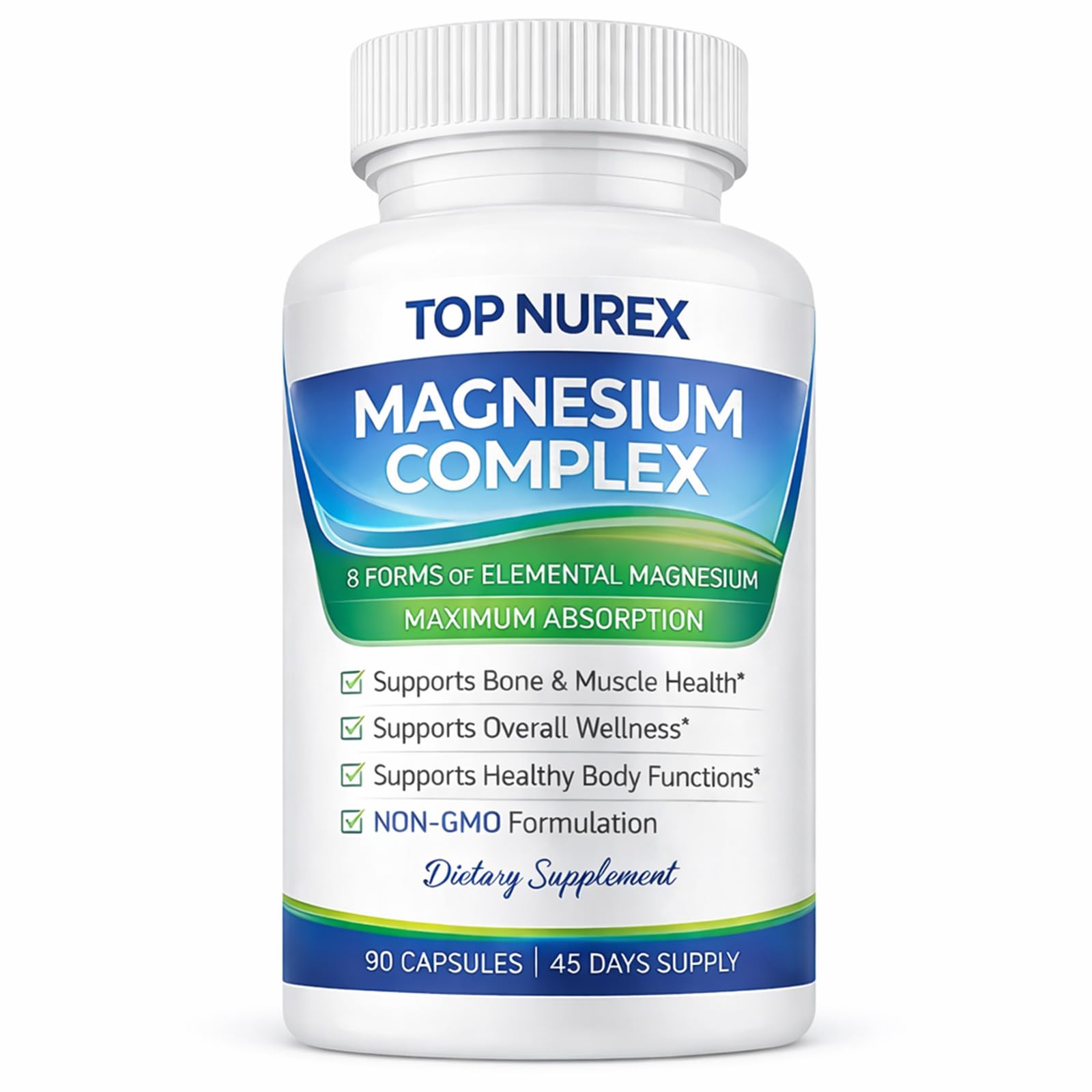 Top Nurex Magnesium Complex 1000mg bottle front view