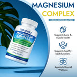 Top Nurex Magnesium Complex 1000mg bottle with ingredients list