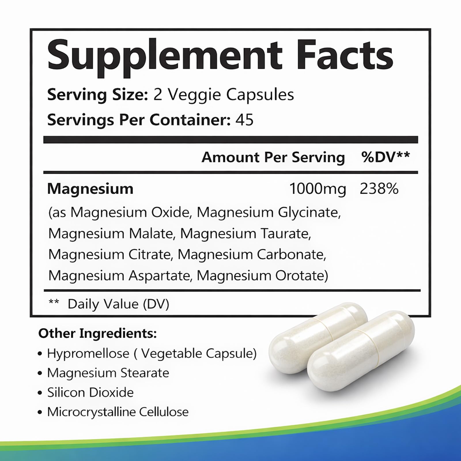 Top Nurex Magnesium Complex 1000mg bottle with measuring spoon