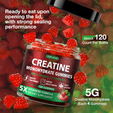 TOPCAPAK Creatine Gummies lifestyle scene with fitness gear