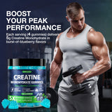 TOPCAPAK Creatine Gummies on a gym bag