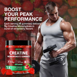 TOPCAPAK Creatine Gummies on a gym bench