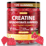 TOPCAPAK Creatine Gummies raspberry flavour front view