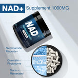 TOPCAPAK NAD Supplement 1000mg Resveratrol Capsules side view