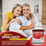 Toplux Berberine Complex capsules in a hand