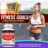 Toplux Berberine Supplement 1800mg HCl 97% purity bottle with measuring spoon